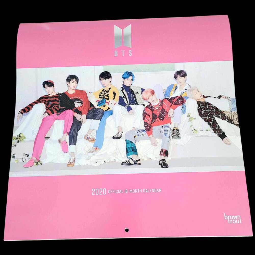 BTS Official 2020 Collector's 16-Month Wall Calendar 12 x 12 inch